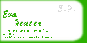 eva heuter business card